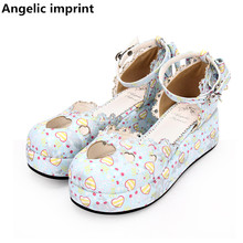 Angelic imprint woman mori girl lolita cosplay shoes lady high heels pumps women princess dress party shoes 33-47 love hearts 2024 - buy cheap