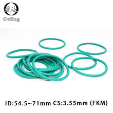 Rubber Ring Green FKM O ring Seal 3.55mm Thickness ID54.5/58/63/65/70/71mm Rubber O-Rings Seal Gasket Oil Rings Fuel Washer 2024 - buy cheap