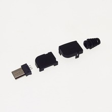 Conjunto de 20 conectores Micro USB macho, Conector micro 5p, conector usb tipo férula 2024 - compra barato