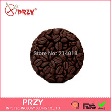 Free shipping Coffee beans shaped  silicone soap  mold   fondant Cake decoration mold Handmade soap mold 2024 - buy cheap