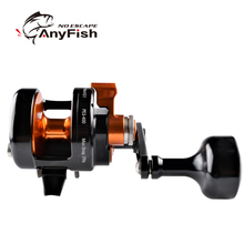 ANYFISH-Rueda de pesca de metal para JIGGING, modelo reel300/400, Ratio de engranaje 4,5: 1, arrastre 25kg, mano derecha/izquierda 2024 - compra barato