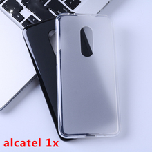 Capa traseira para telefone celular, capa de silicone tpu macio para smartphone alcatel 1x 5059d 5.34" 2024 - compre barato