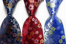 New Fashion  Floral  Tie Men's 9cm Silk Necktie Set Blue Red Sky Blue JACQUARD WOVEN 100% Silk Men's Tie Necktie 2024 - buy cheap