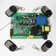 Hot AC sliding gate opener control board + 4pcs remote control,learning code 2024 - buy cheap