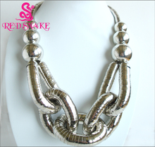 RED SNAKE High Quality Stainless Steel Bendable Titanium Silver-plated Combination design " Snake " Necklaces 2024 - buy cheap
