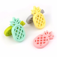 1pcs Pineapple Silicone Teether Babies Teething Pendant Nursing Soft Silicone Beads Safe Toys For Soothe Teething Baby B0995 2024 - buy cheap