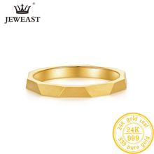 Hmss 24 k puro ouro anel real au 999 sólido anéis de ouro elegante brilhante bonito luxo na moda clássico jóias venda quente novo 2020 2024 - compre barato