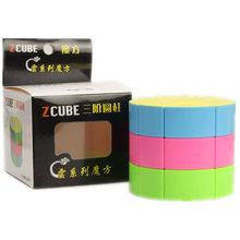 Zcube 3x3 Round Pillar Magic Cube 3 Layers 3x3x3 Round Pillar Magic Cube Puzzle Toys For Children Kids Gift Toy 2024 - buy cheap