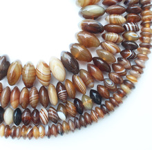 Coffe Stripe Agate Rondelle Beads , 14inch per strand 2-12mm , For DIY Jewelry Making 2024 - buy cheap