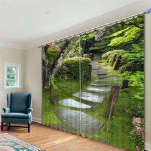 Cortinas de cortina Blackout 3D de lujo con hermosas vistas personalizadas para sala de estar, dormitorio, tapiz de pared del Hotel, Cortinas 2024 - compra barato