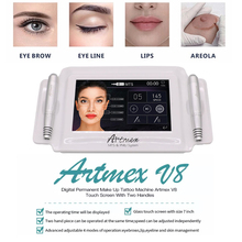 7 pulgadas Artmex V8 pantalla táctil MTS PMU tatuaje digital maquillaje permanente de la máquina con 2 p labios cejas Rotary pluma arma del tatuaje 2024 - compra barato