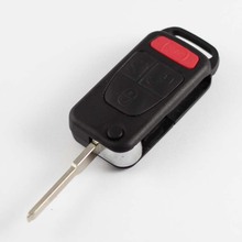 3 + 1 кнопки сменный Футляр для ключей Fix для Benz раскладной дистанционный чехол для ключей 2 трека HU64 Blade 2024 - купить недорого
