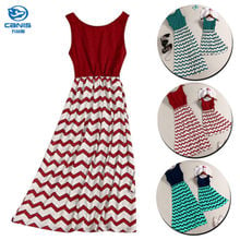 Mother and daughter dresses Striped matching mom girls Maxi Dress Family Clothes 2024 - buy cheap