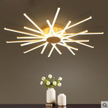 Креативная лампа для гостиной, простая современная атмосфера, скандинавский постмодерн, индивидуальная Светодиодная потолочная лампа, лампа для спальни, домашнее освещение, led 2024 - купить недорого