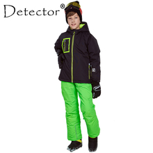 Detector de esquí para niños, conjunto de Snowboard impermeable a prueba de viento, chaqueta de esquí para niños, trajes deportivos con capucha cálidos para exteriores 2024 - compra barato