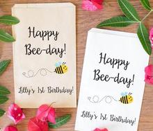 Faixas com tema de abelha para aniversário de crianças, bufê um presente, barra com pétalas, sacos de banho de bebê, padaria e biscoito 2024 - compre barato