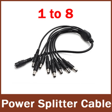 1pcs,2.1x5.5mm 1 Female to 8 Male DC Power Splitter, 1 to 8 DC Split Y-cable Pigtail for CCTV Camera System 2024 - buy cheap