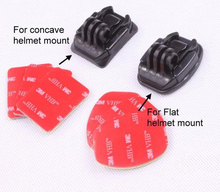 F05656 6 Pcs 3M VHB Adhesive Sticky 3 Concave 3 Flat Sticker for Gopro hero 1 2 3 Helmet Mount Red + 2024 - buy cheap