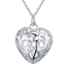 Charms cute high quality silver color jewelry refined elegance women simple caring necklace wedding JSHP010 2024 - buy cheap