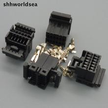 Shhworlsea-50 juegos de 12 clavija de coche mujer, conector eléctrico con terminal, enchufe conector de cable automático 174045-2 para coche y motocicleta, etc. 2024 - compra barato