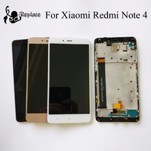 5.5" MTK Helio X20 Redmi NOTE 4 LCD Display Touch Screen Panel Digitizer Assembly with frame For Xiaomi Redmi Note 4 Pro Prime 2024 - buy cheap