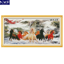 NKF Wishing You Every Success Cross Stitch Handmade Craft Needlework Embroidery Kit Animal Cross Stitching Set for Home Decor 2024 - buy cheap