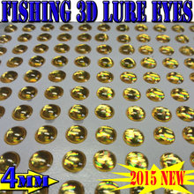 2016new artificial 3d olhos de pesca olhos de peixe cor sólida tamanho: 4 MILÍMETROS quantidade: 400 pçs/lote 2024 - compre barato