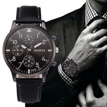 2019 NEW Retro Design Leather Band Watches Men Top Brand  Masculino Mens Sports Clock Analog Quartz Wrist Watches 2024 - buy cheap