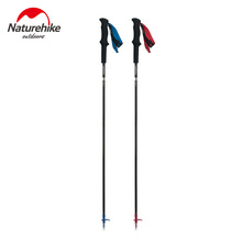 Naturehike 153g caminhadas varas de fibra carbono pólos caminhada acessórios acampamento bengala dobrável escalada esqui trekking pólo 2024 - compre barato