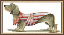 Top Quality Beautiful Lovely Counted Cross Stitch Kit Dachshund Sausage Dog Puppy Doggy 2024 - buy cheap
