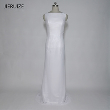 JIERUIZE-vestidos blancos de gasa con Espalda descubierta, vestidos de boda baratos de espalda baja, vestido de casamiento, brautkleid 2024 - compra barato
