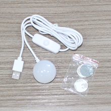 Mini linterna LED de emergencia con USB, luz nocturna para Camping, lectura, escritorio, Notebook, PC, con interruptor, 1 Uds. 2024 - compra barato