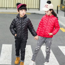 Weiqinniya/пуховики для мальчиков, куртки, зимняя куртка для девочек, 2018 год, детская ветровка, пуховое пальто для девочек, толстая парка с капюшоном, куртка для мальчиков 2024 - купить недорого
