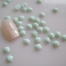 RC-186-11 200pcs/bag Cute Decoration Resin Light Green Shell Resin Decoration Nail Art Decorations 2024 - buy cheap