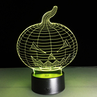 Abóbora de mesa 3d colorida para crianças, crianças, presente de aniversário, usb, iluminação para decoração de casa, com 7 cores 2026 - compre barato Abóbora de mesa 3d colorida para crianças, crianças, presente de aniversário, usb, iluminação para decoração de casa, com 7 cores 2026 - compre barato