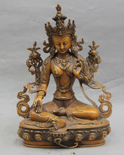 Estatua de Buda Sakyamuni Amitabha, asiento de cobre puro, budismo chino, 33 cm * 2024 - compra barato