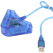 Elitooop Joypad игровой USB двойной плеер конвертер адаптер кабель для PS2 Привлекательный двойной Playstation 2 PC USB игровой контроллер 2024 - купить недорого