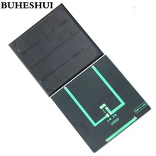 BUHESHUI 2W 6V Solar Cell Monocrystaline Solar Panel Module DIY Solar Charger For 3.7v Battery Epoxy 115*115*3MM Free Shipping 2024 - buy cheap