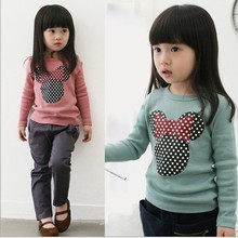 Новинка 2020, Весенняя детская одежда, свитер с капюшоном для маленьких девочек в Корейском стиле с изображением ягненка, детские толстовки с мультяшным рисунком, Детский свитшот, розовая футболка 2024 - купить недорого