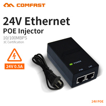 COMFAST POE Injector for CCTV IP Camera USA or EU Power Over Ethernet Injector POE Switch Ethernet Adapter POE 24V 0.5A 2024 - buy cheap