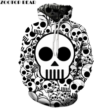 Cute Skull Printed Brand 3D Hoodies Men Women Sweatshirts One Piece Anime Pullover Hooded Autumn 6XL Tracksuits Boy Jackets 2024 - buy cheap