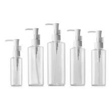 BEAUTY MISSION 24 pcs/lot 50ml 100ml 120ml 150ml 200ml Clear PET pump bottle Cleansing Oil flat bottles, plastic lotion bottles 2024 - buy cheap