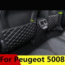 Protector de asiento trasero para coche, cubierta antipatadas del asiento de automóvil, interior modificado para Peugeot 5008, 2017-2019 2024 - compra barato