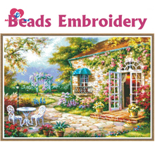 64cm*45cm Beads embroidery Accurate printed fields and gardens full beadwork crochet hook hobby manualidades knitting machine 2024 - buy cheap