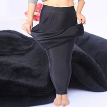 Leggings compridos para mulheres 9 calças, calças quentes de inverno para mulheres de veludo brilhante macia brilhante grossa preta esticável 2024 - compre barato