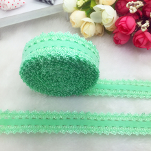 5yards/lot 3/4" 20mm Multirole Green Fold Over Elastic Spandex Lace Band Ties Hair Accessories Lace Trim Sewing Notion 2024 - buy cheap