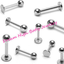 Lip Stud Labret Ring 16g 316l Surgical Steel Body Piercing Jewelry Ear Stud Barbell bar Ball High Quality Free Shipping Eyebrow 2024 - buy cheap