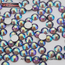 SS3 SS4 SS5 SS6 SS8 SS10 SS12 SS16 SS20 SS30 DIYTanzanite AB Стразы без горячей фиксации для дизайна ногтей 2024 - купить недорого