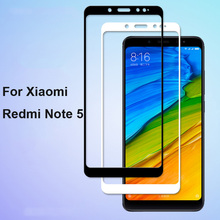 Protector de pantalla de vidrio templado para Xiaomi Redmi Note 5, película protectora de pantalla completa, color blanco y negro, ultrafina, 1 unidad 2024 - compra barato
