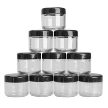 Black Portable Plastic Cosmetic Empty Jar Pot Box Makeup Nail Art Cosmetic Bead Storage Container Lid 2024 - buy cheap